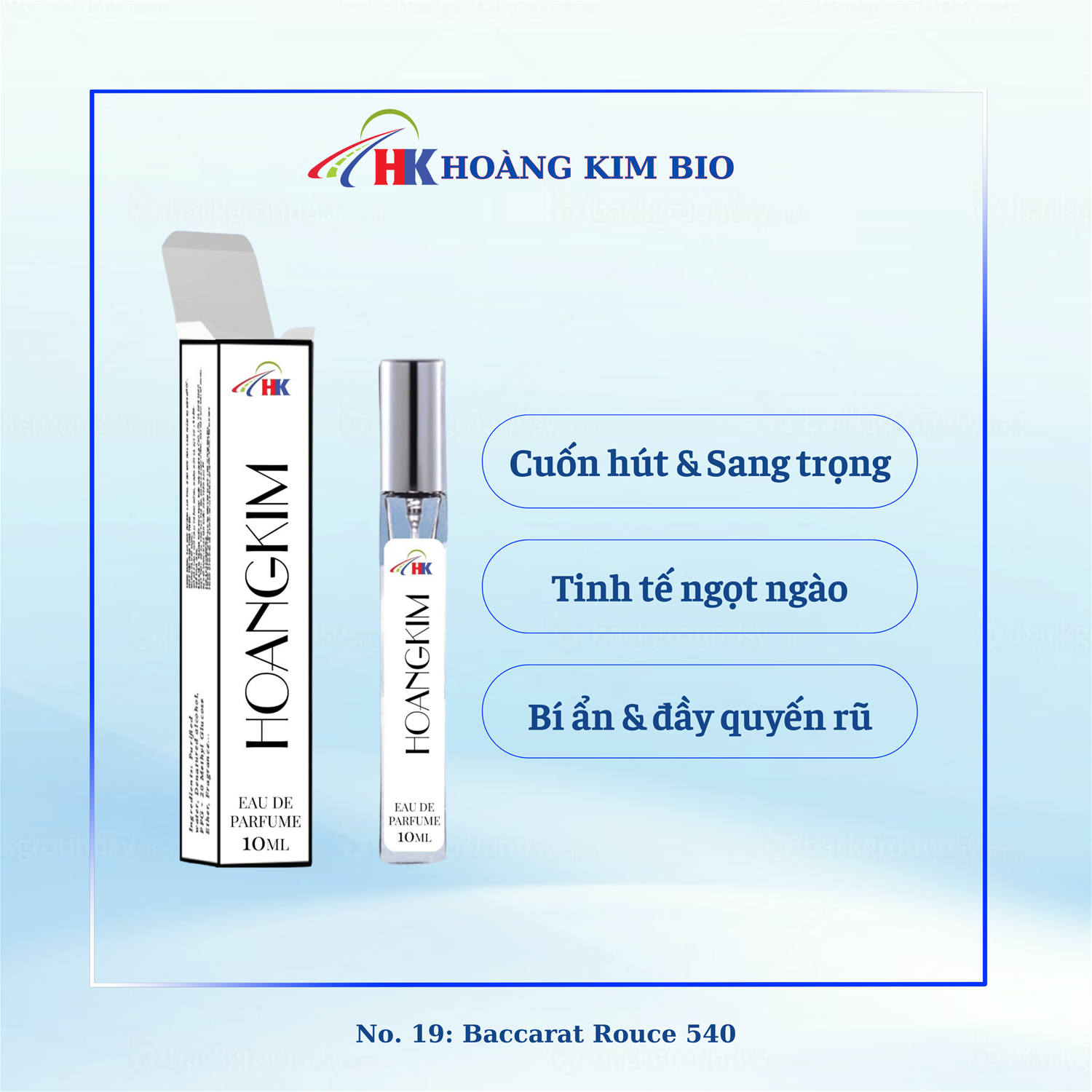 TINH CHẤT NƯỚC HOA NO.19 BACCARAT ROUGE 540 (Unisex) - 10ml